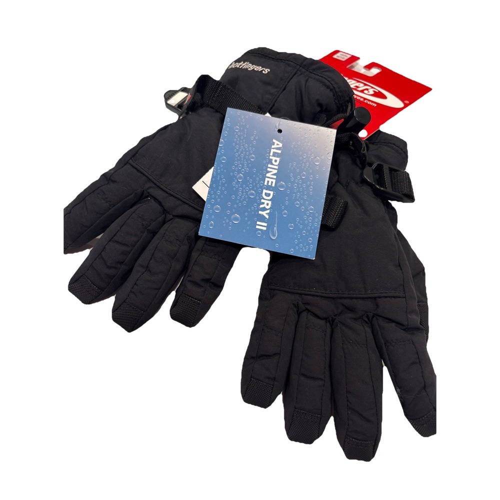 Hotfingers Rip N Go Youth Glove Black MEDIUM 7-8‎ Alpine Dry Insert